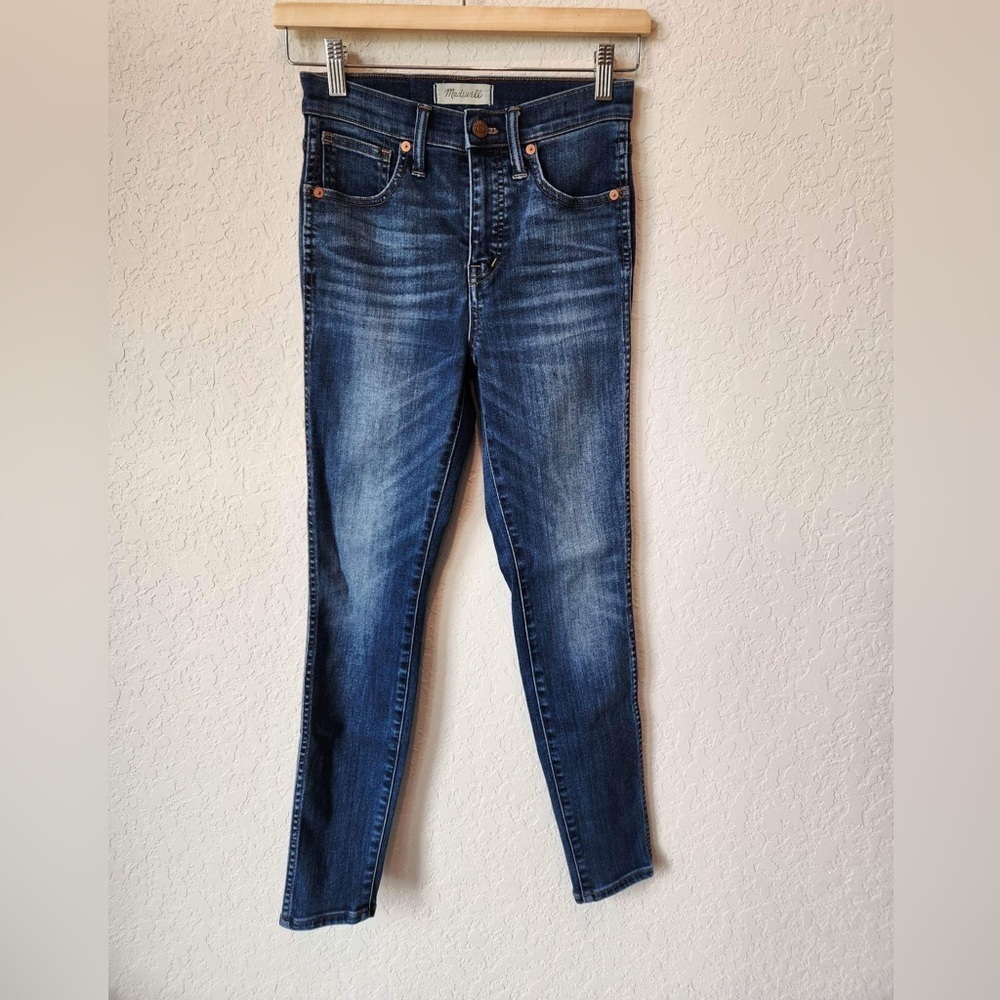 Madewell 10" High‎ Rise Skinny Blue Jeans size 25